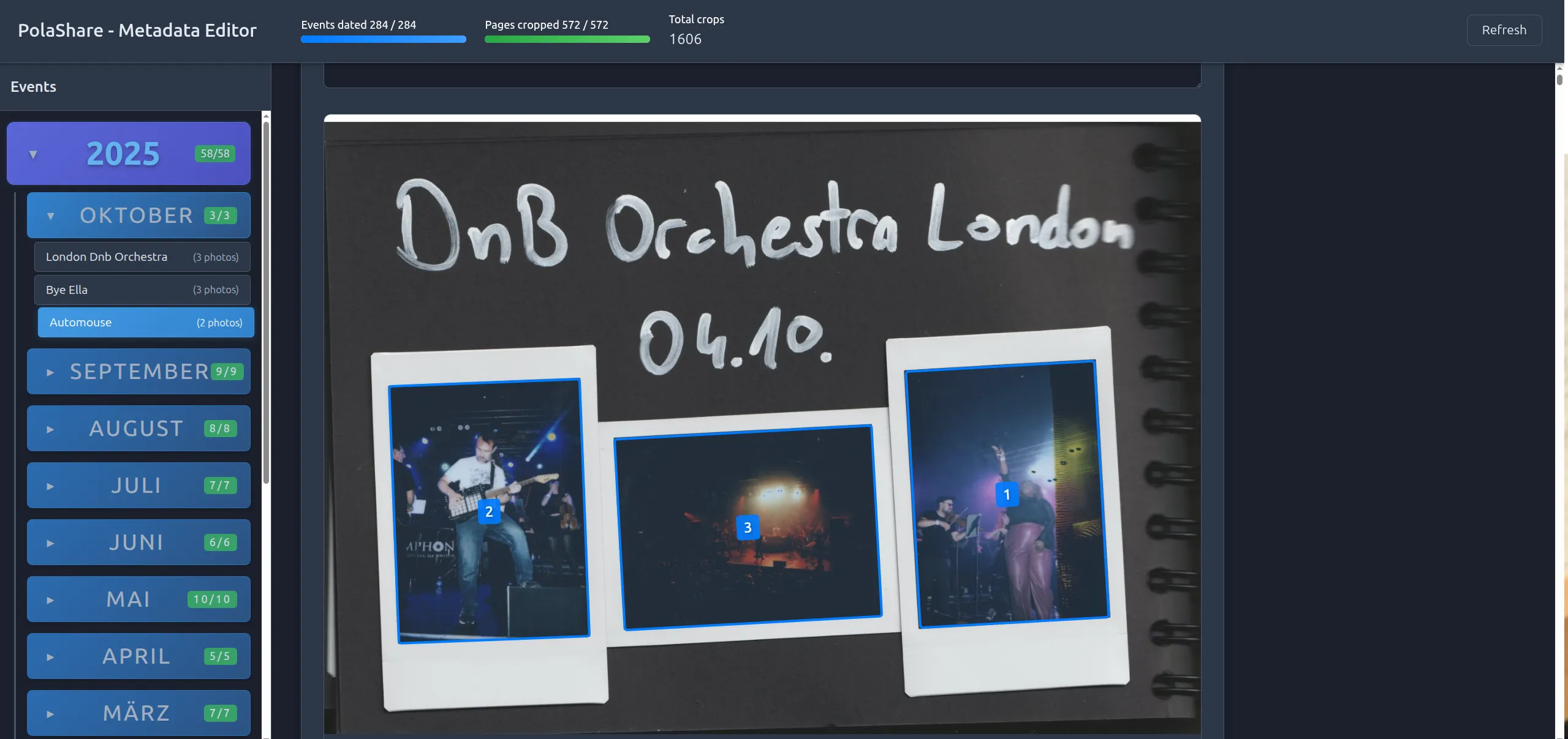 Screenshot of Metadata Viewer
